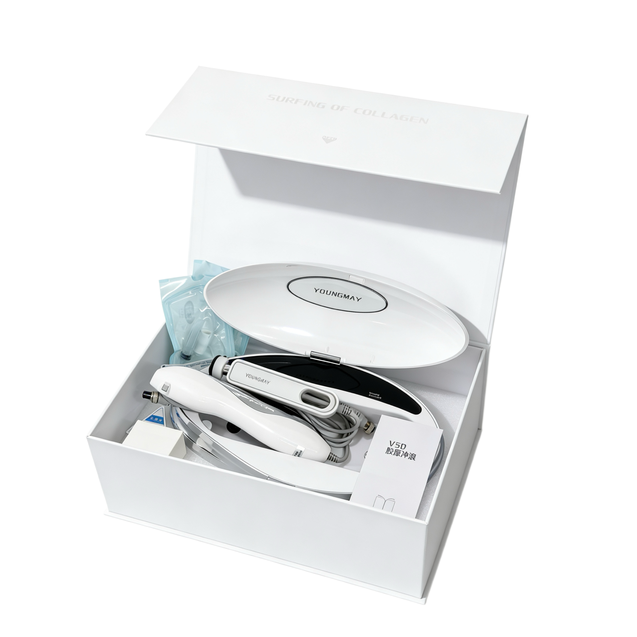 V50 Collagen Hydrating Beauty Device Dual Handle Skin Care Tool for Home Use